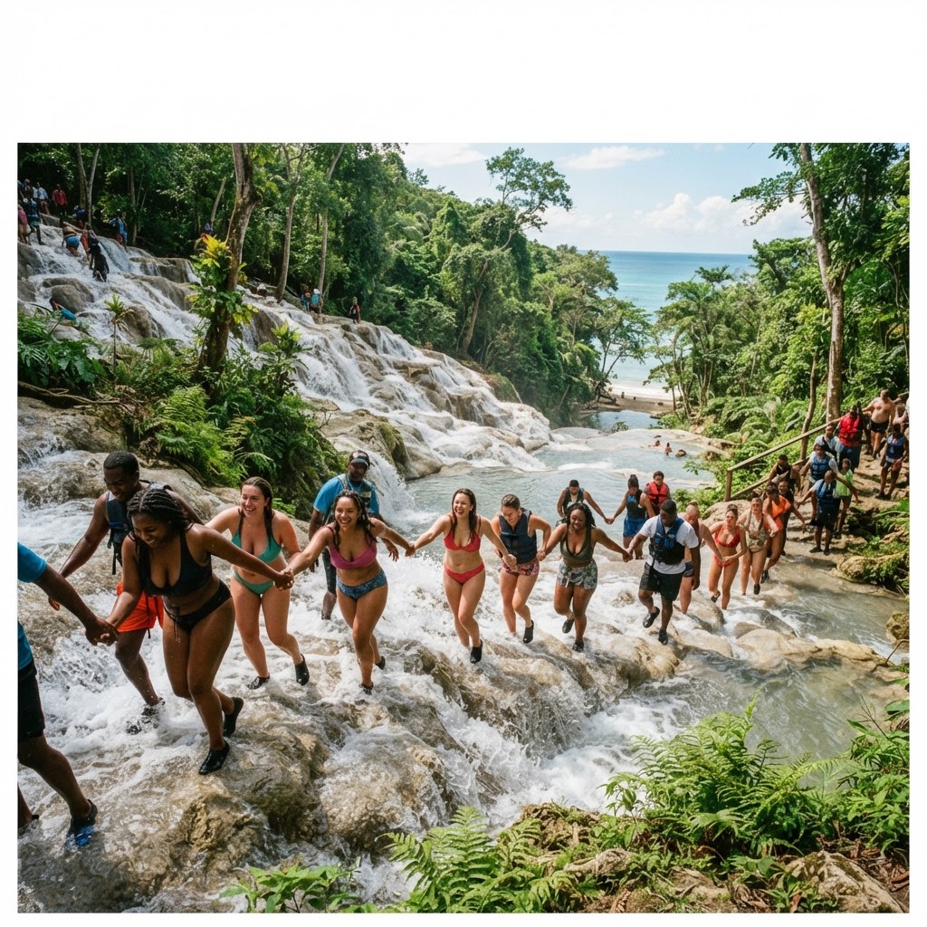 Blue Hole & Dunn's River Falls Combo Tour