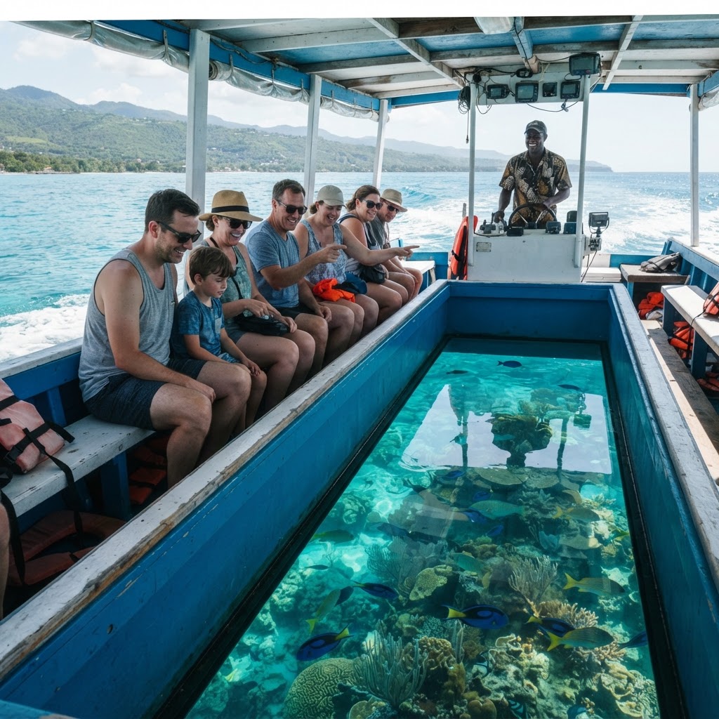 Montego Bay Glass Bottom Boat & Snorkeling Tour