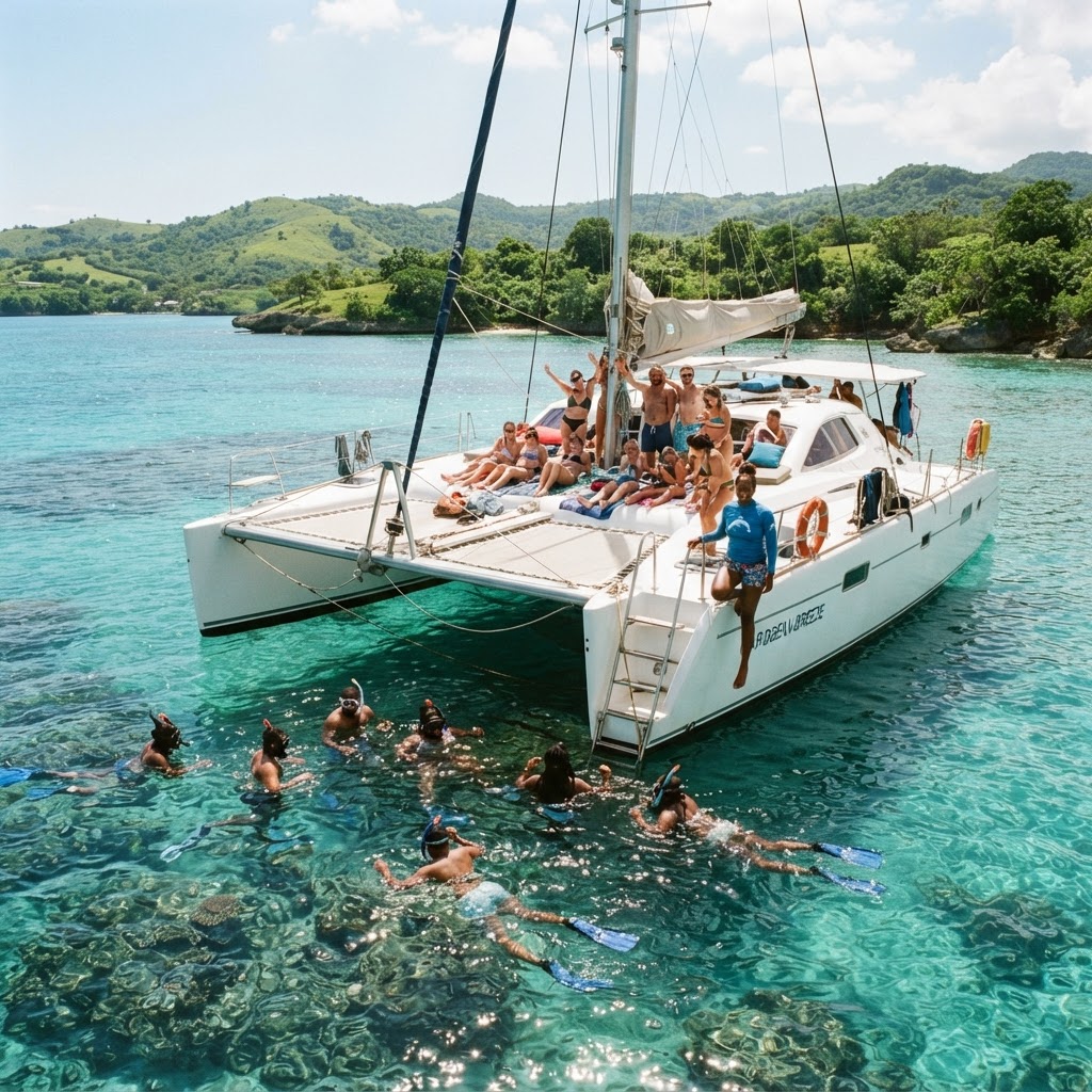 Catamaran Cruise and Snorkeling - Cruise tour in Jamaica | Rhomes Tours & Transfers