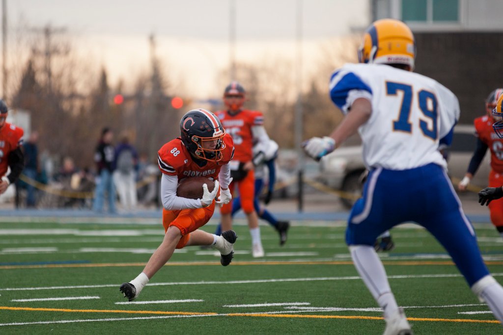 Wide receiver on the run