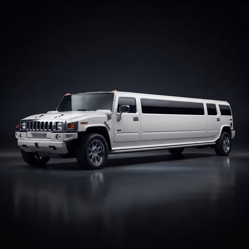 H2 White Hummer Stretch Limo