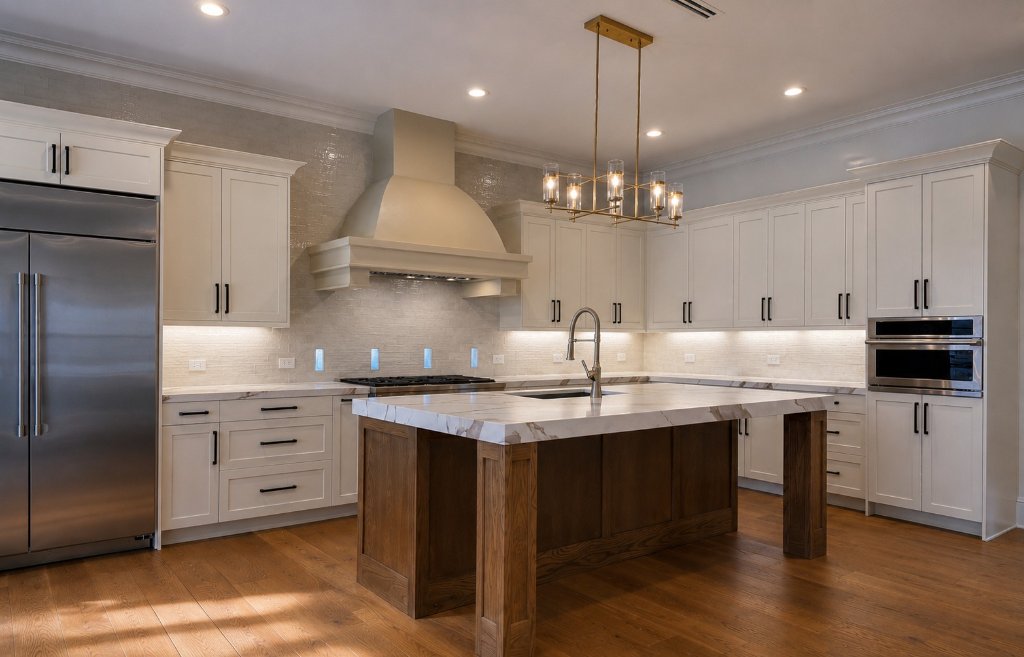 Custom kitchen cabinets built by CJ Cabinets in San Antonio