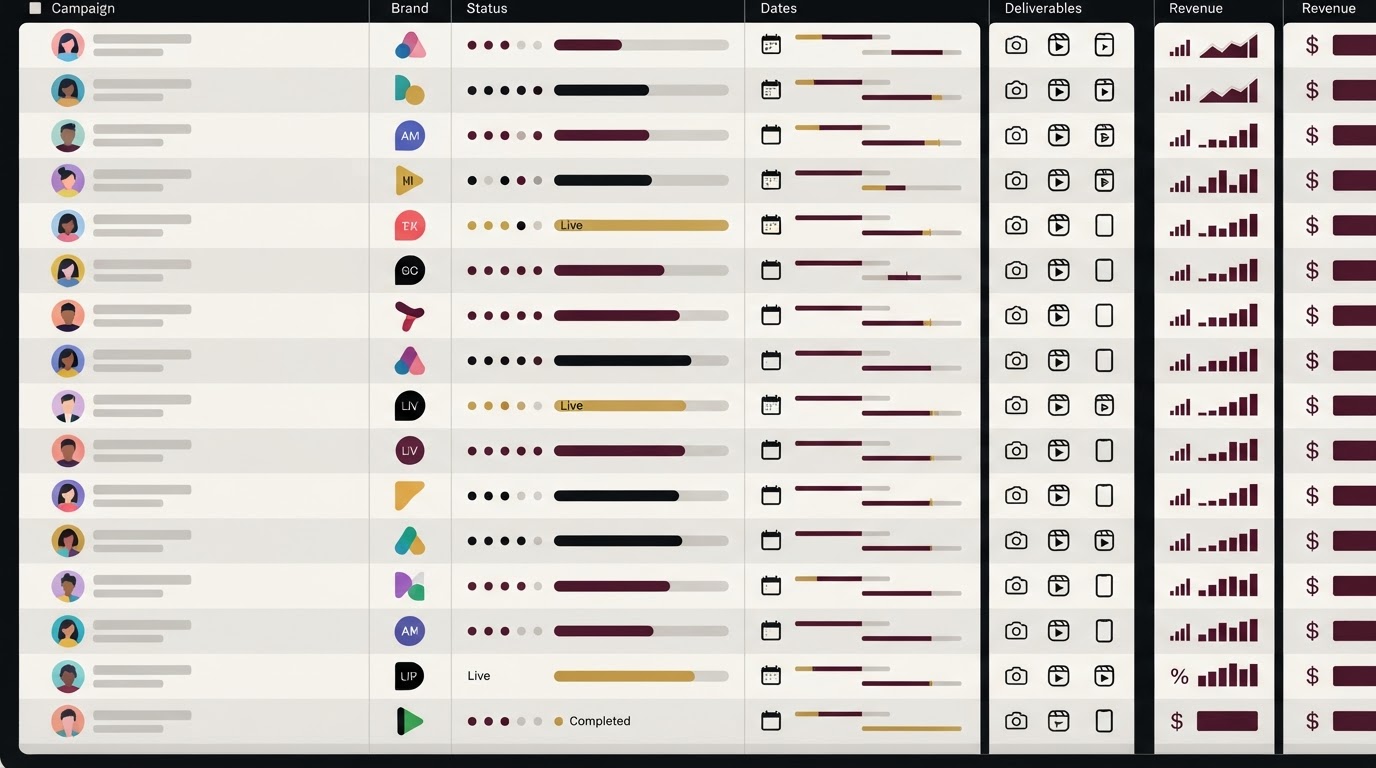 Creator Finance & Productivity Suite feature screenshot