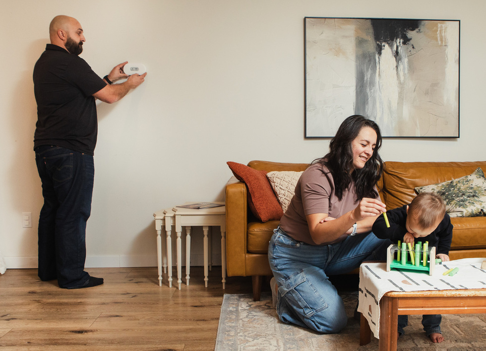 Comfortable family living space representing healthier indoor air and home comfort