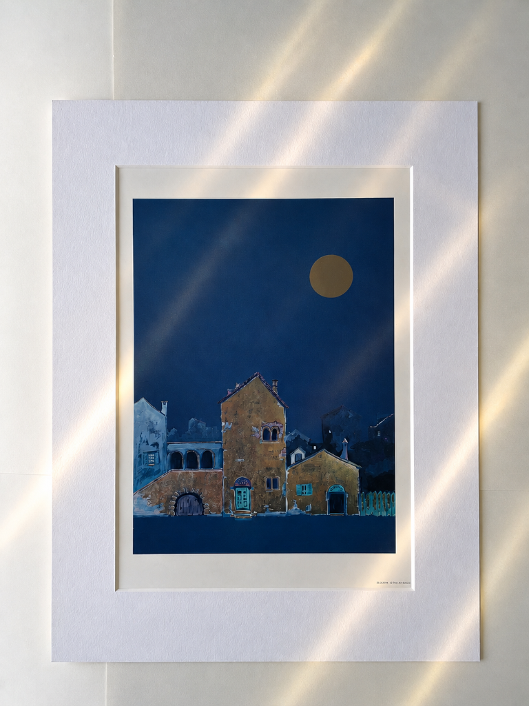Coastal Village Moon Print (Full)