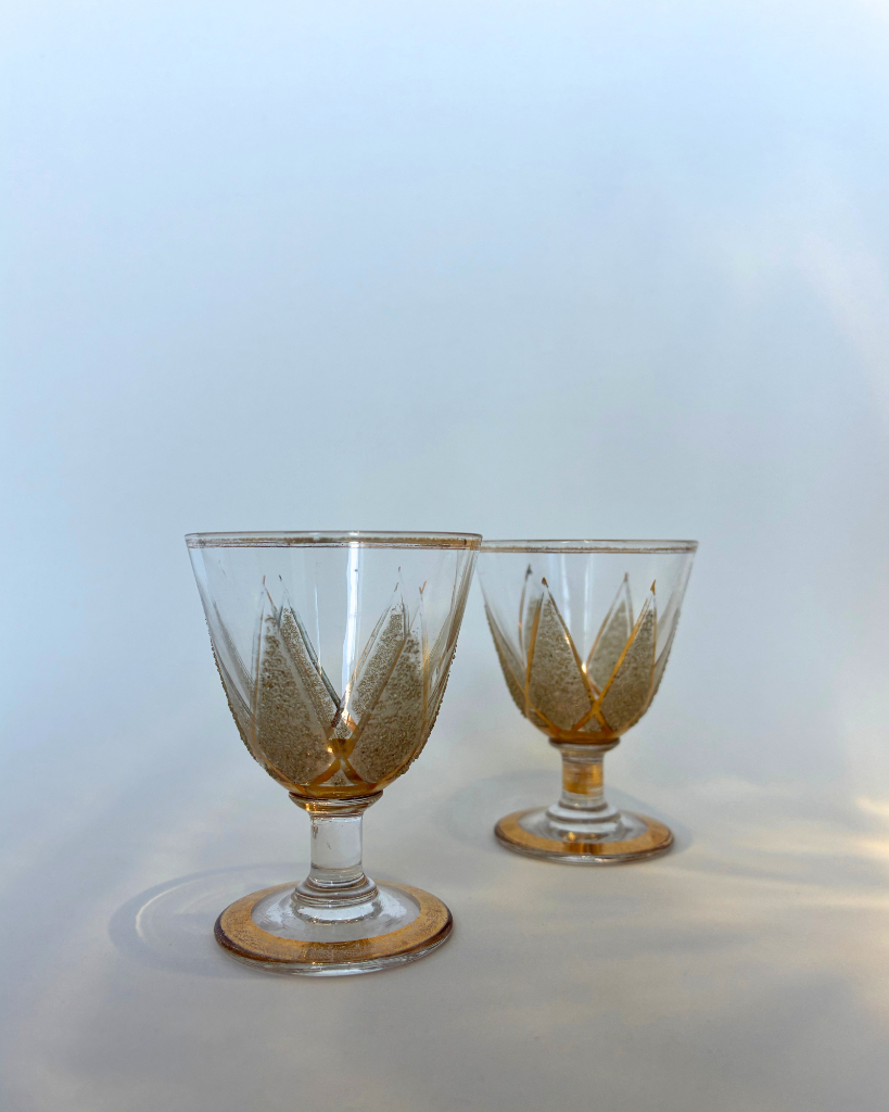 Art Deco Sunburst Shot Glasses