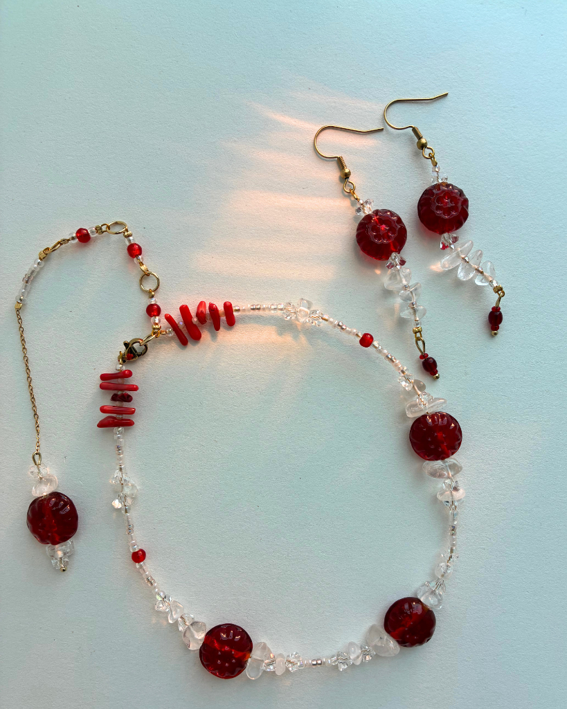 Cranberry Vodka Earrings