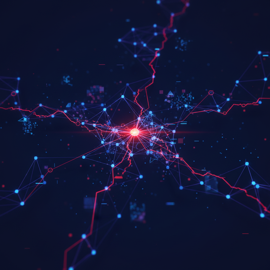 Supply chain attack network visualization
