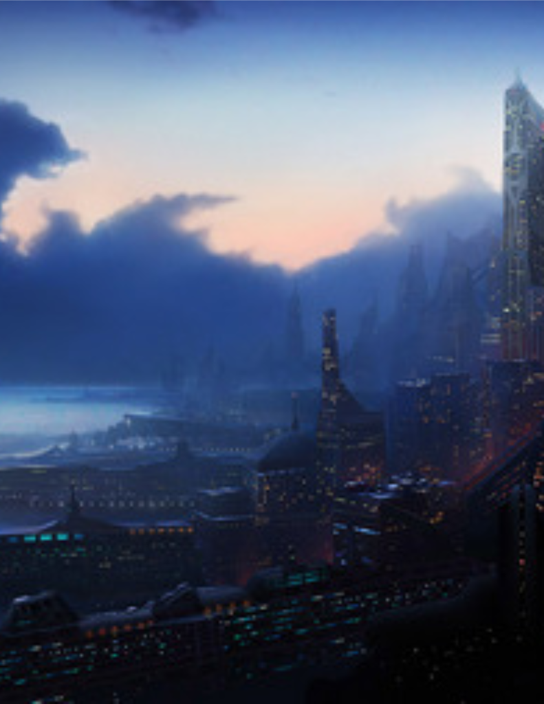 A dystopian cityscape revealed as the electric grid dies — the hidden reality of Anomaly