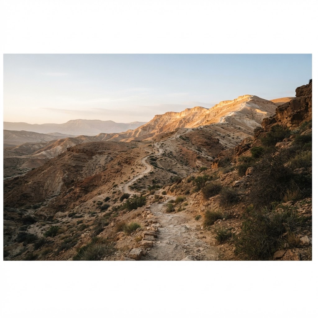 שביל מדברי המטפס אל הרכס