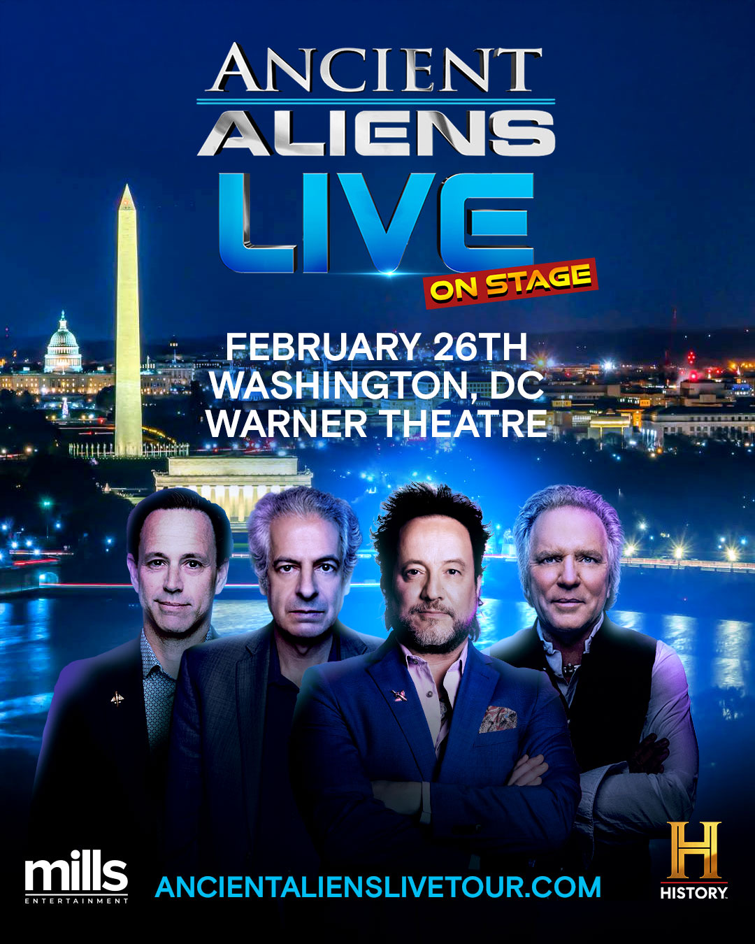 Ancient Aliens Live — Warner Theatre, Washington DC, February 26