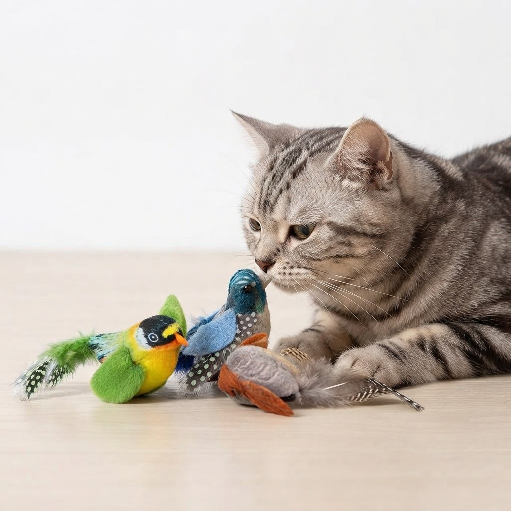 CleanGrate Chirpy — Chirping Bird Cat Toy with Catnip