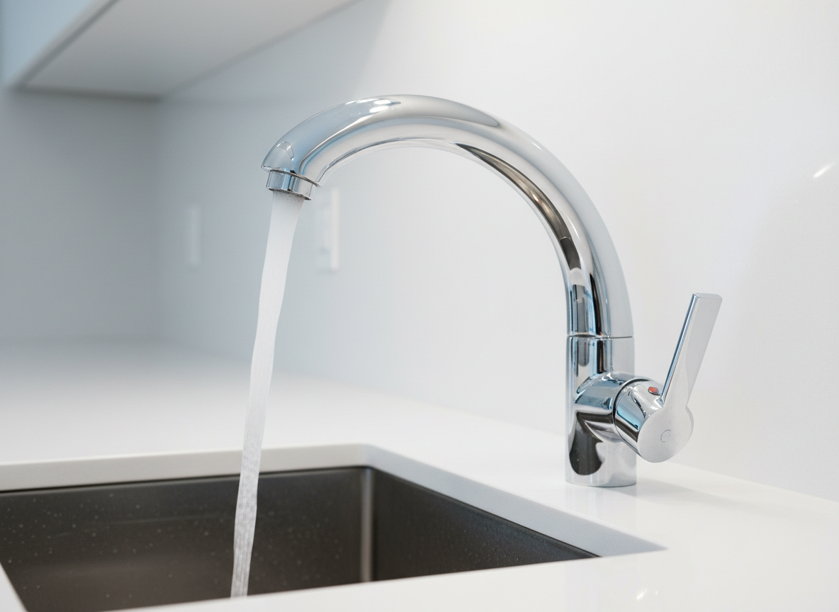 Modern chrome faucet — Hampstead Plumbing