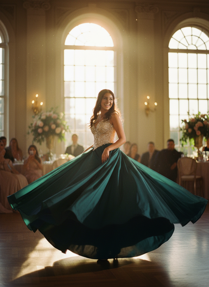 Vibrant quinceañera celebration dance