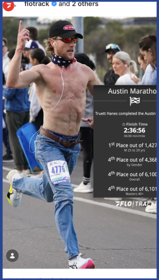 FloTrack coverage of Austin Marathon finisher