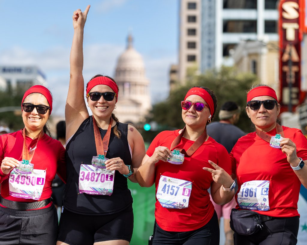 Austin Marathon finish line