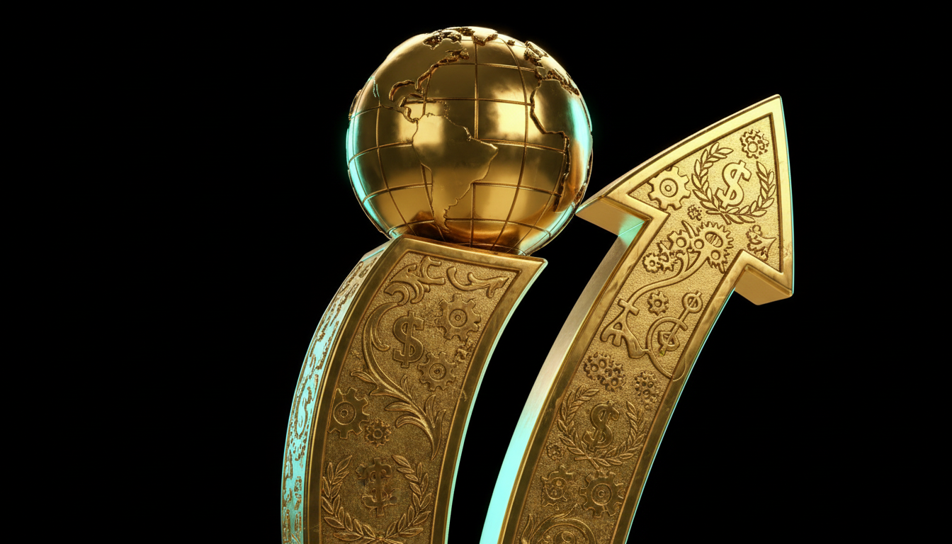 Award trophy representing business excellence