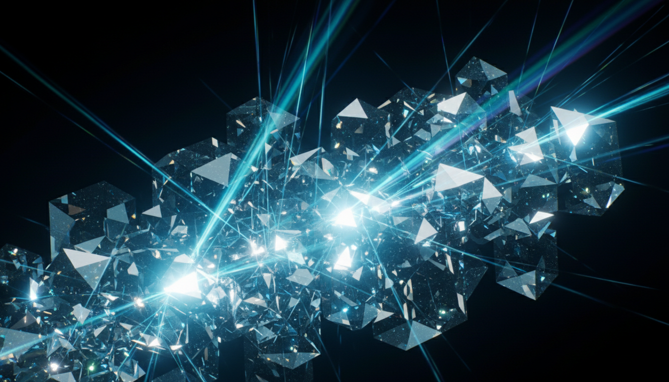 Light refracting through crystal prisms