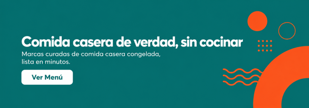 Comida casera de verdad, sin cocinar. Marcas curadas de comida casera congelada, lista en minutos.
