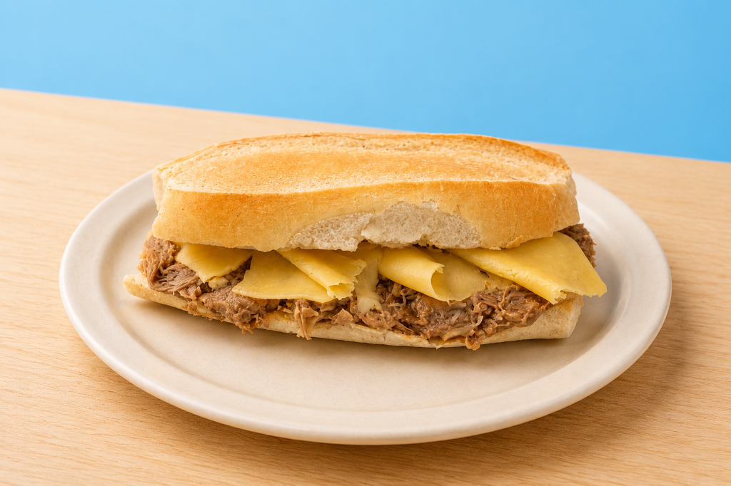 Sandwich de Pulled Pork c/Queso