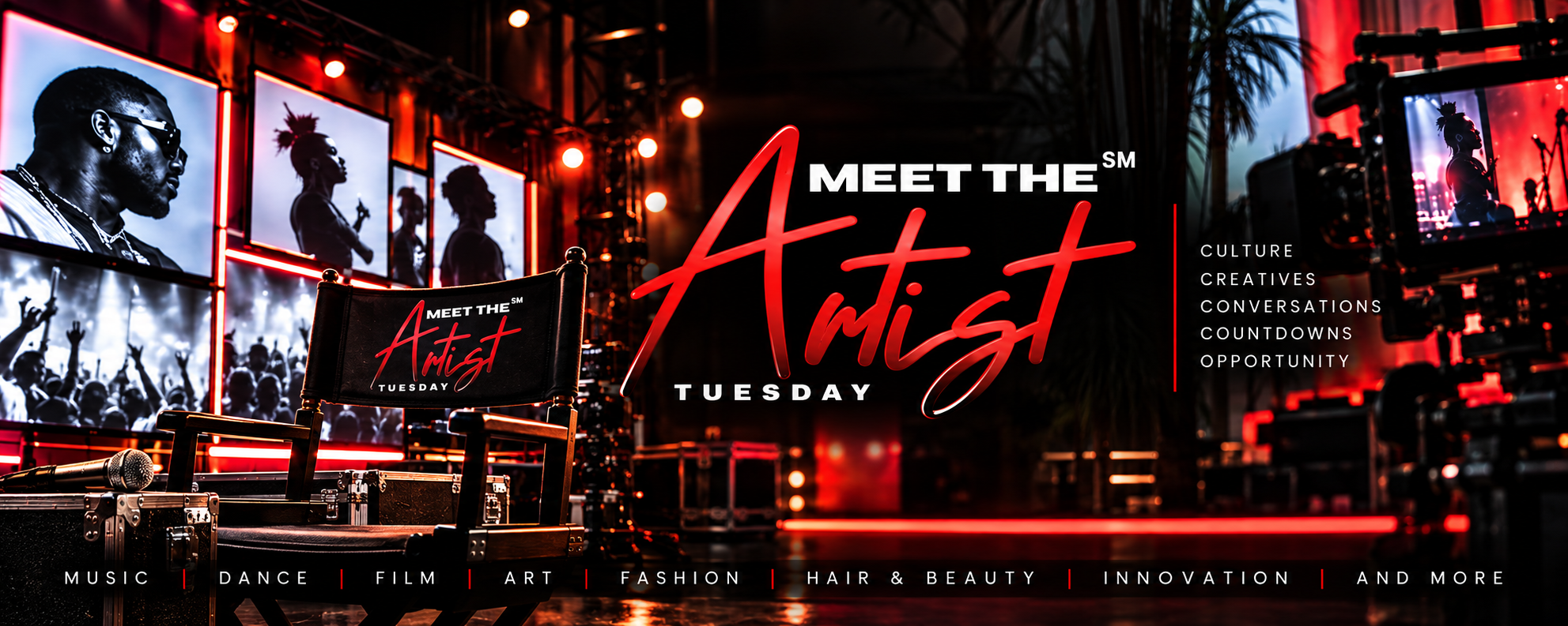 Meet the Artist Tuesday official promotional artwork from the Meet The Artist website