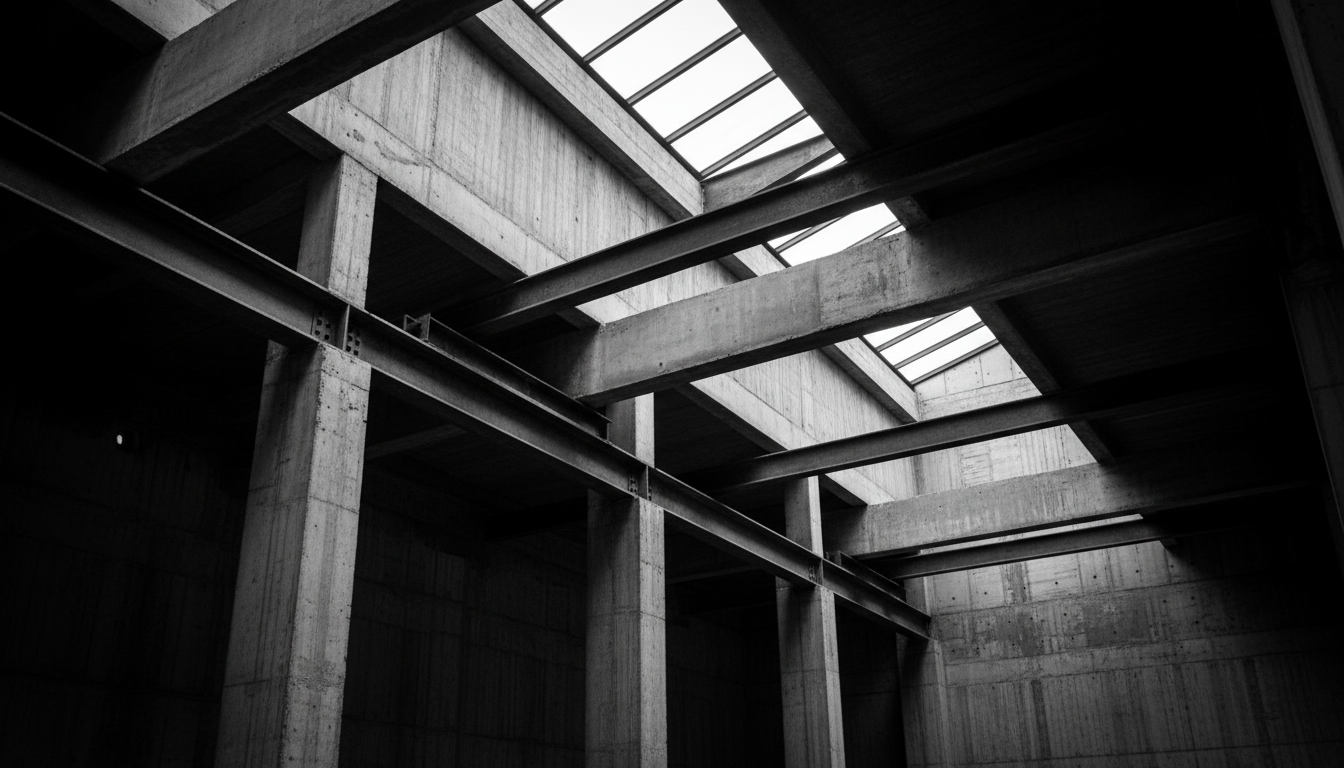 Architectural steel and concrete structure