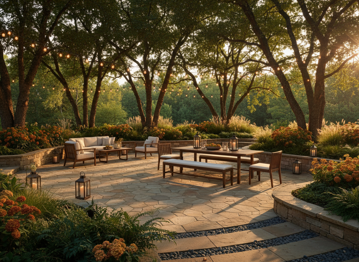 Elegant outdoor dining area