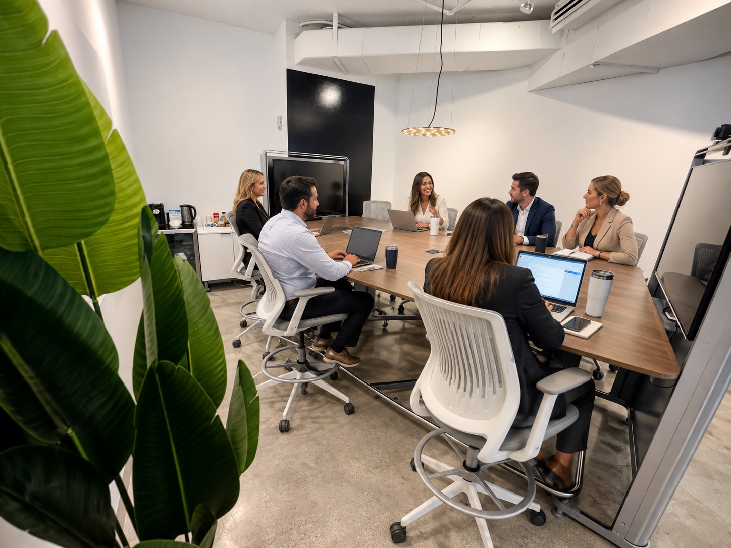 SPARK conference room with members in a meeting