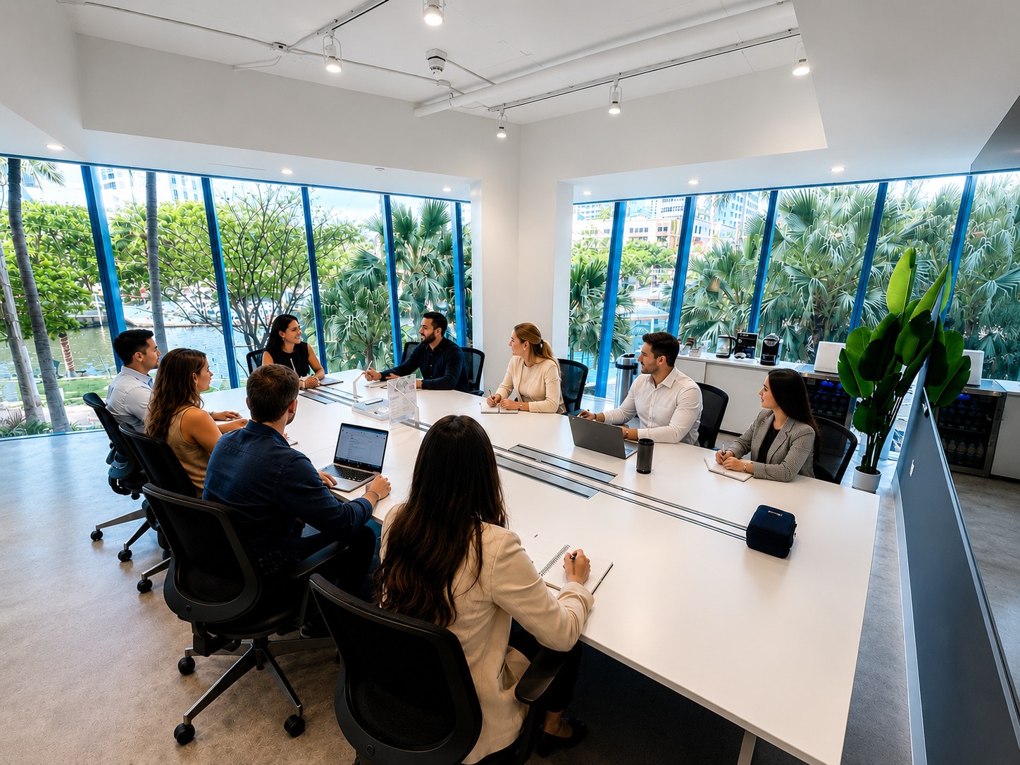 IGNITE meeting room with waterfront views at Axis Space