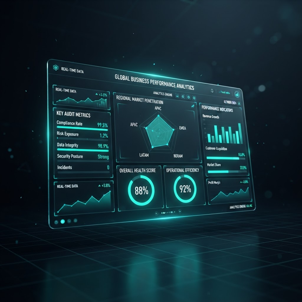 Digital presence analytics dashboard