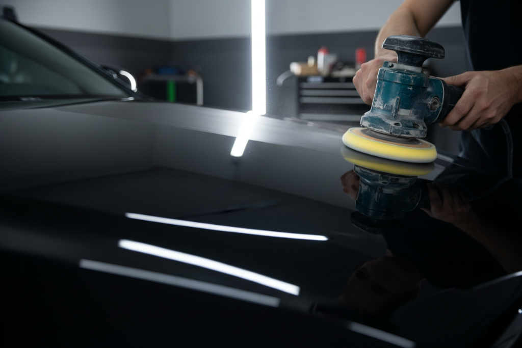 Professional polishing and detailing work