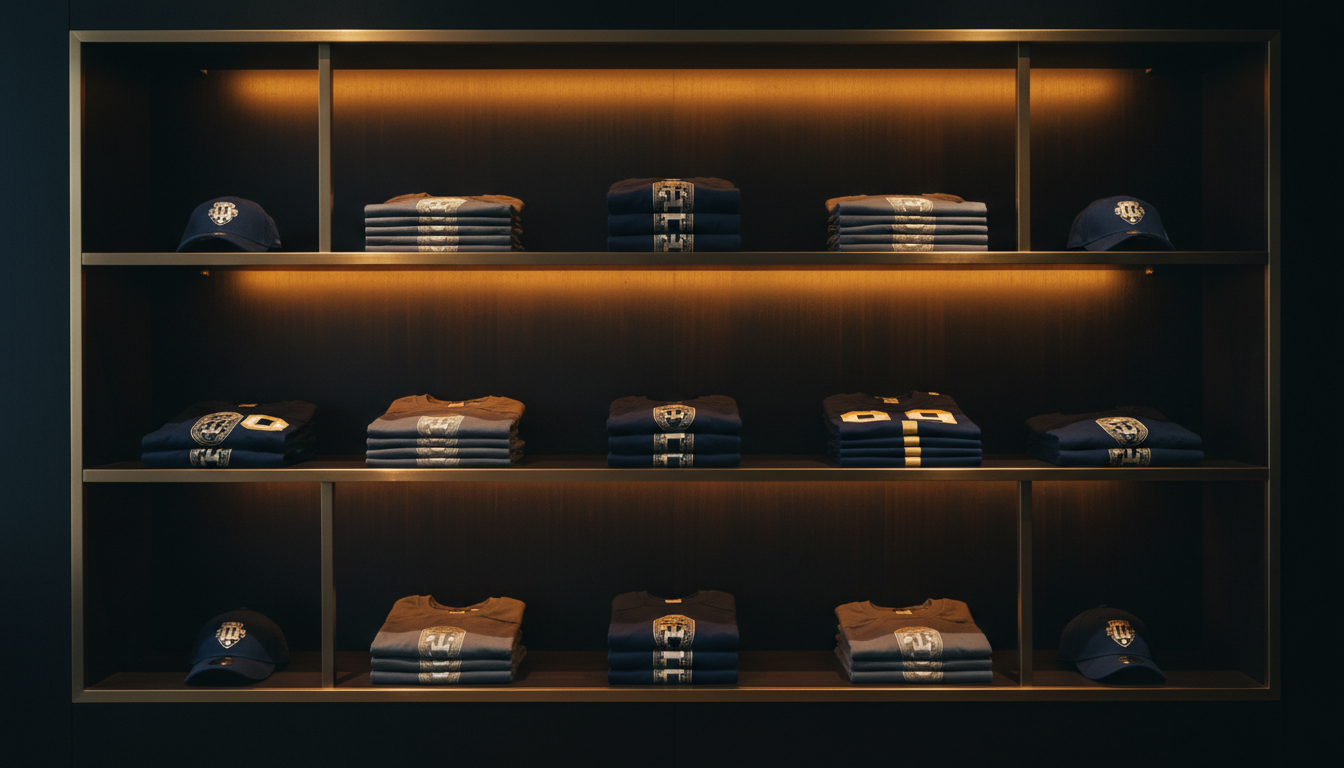 Championship merchandise display