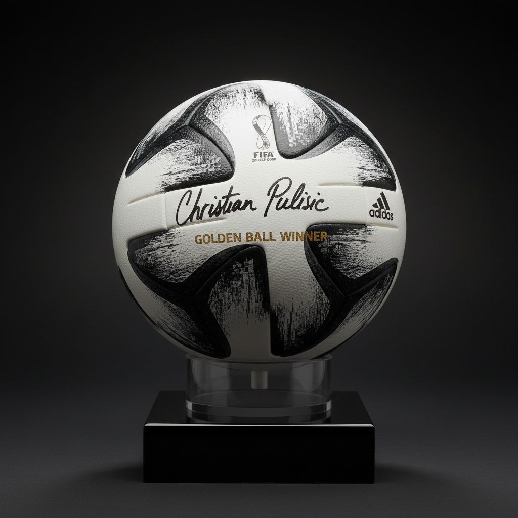 Christian Pulisic Signed Golden Ball Ball