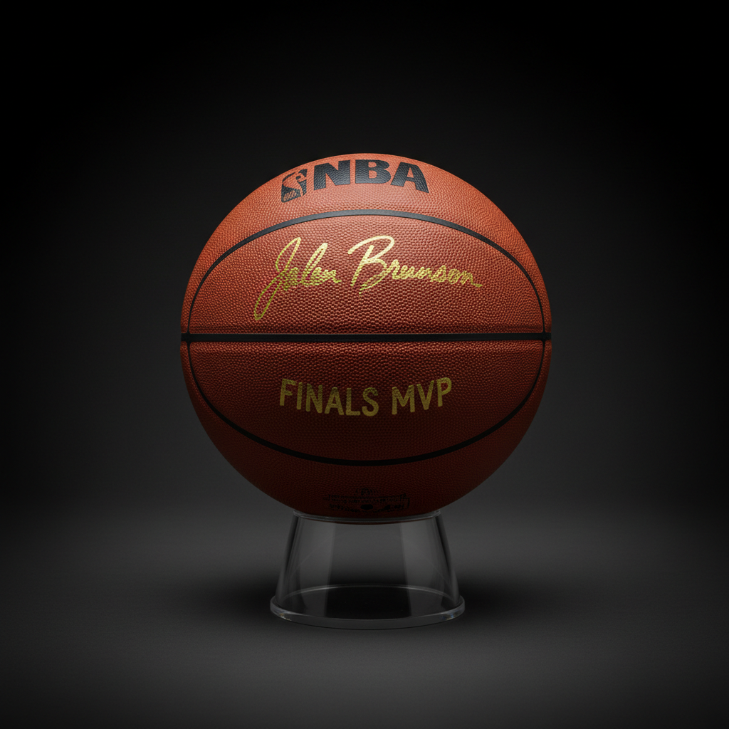 Jalen Brunson Signed Finals MVP Basketball
