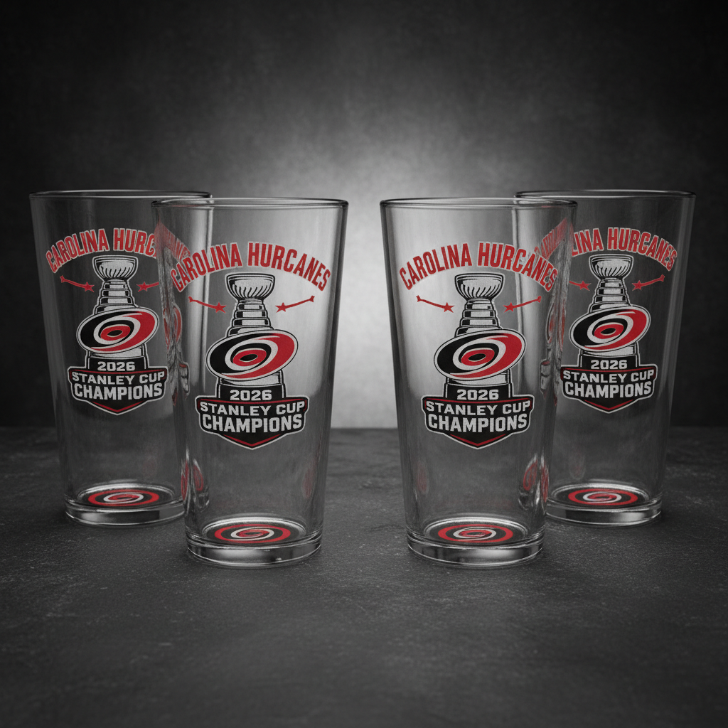 Hurricanes Champions Pint Glass Set