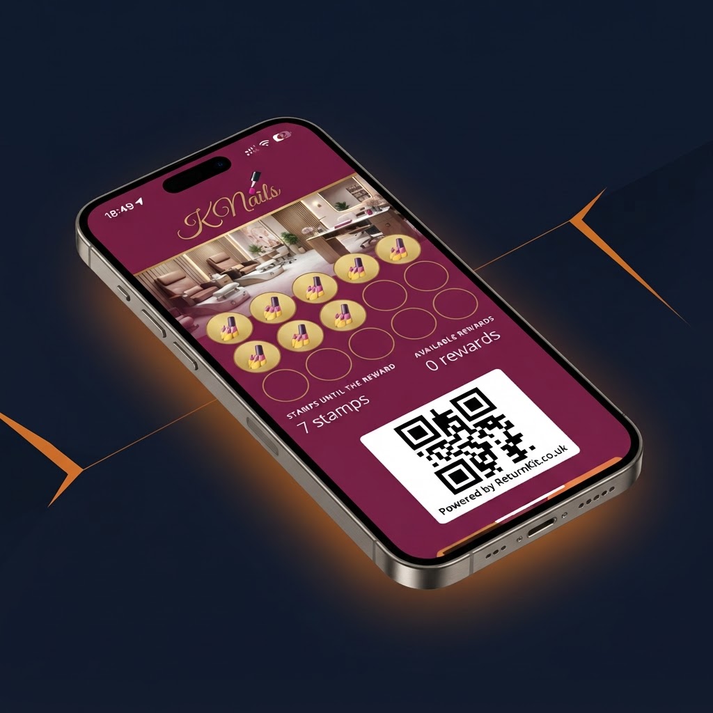 K Nails wallet card