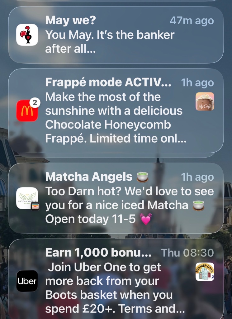 Matcha Angels push notifications