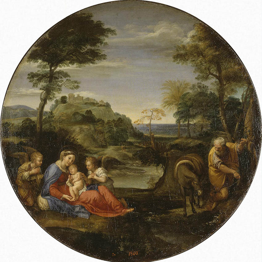 Détail d'une peinture ancienne, craquelures et texture de pigments à l'huile