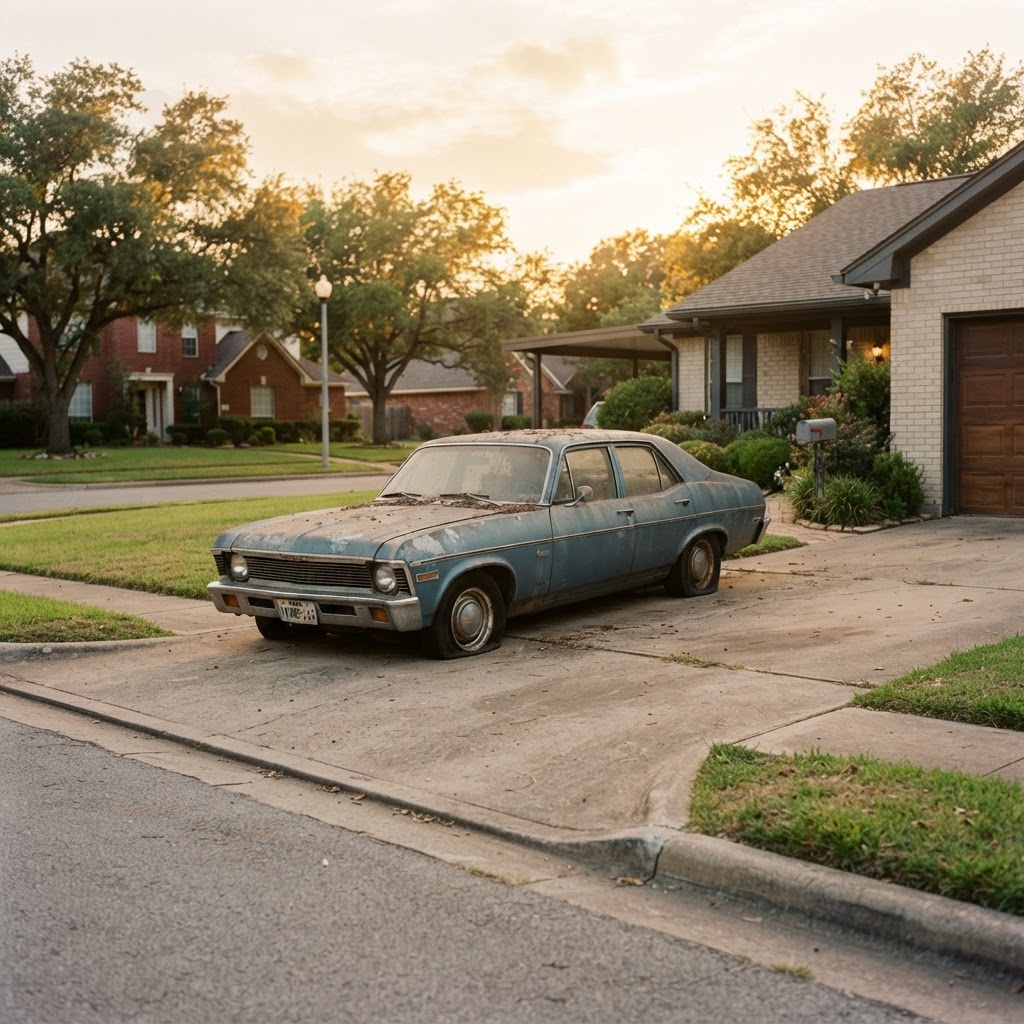 How to Avoid League City HOA Fines for Inoperable Junk Cars