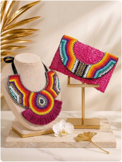 Collar Flor de Buganvilla