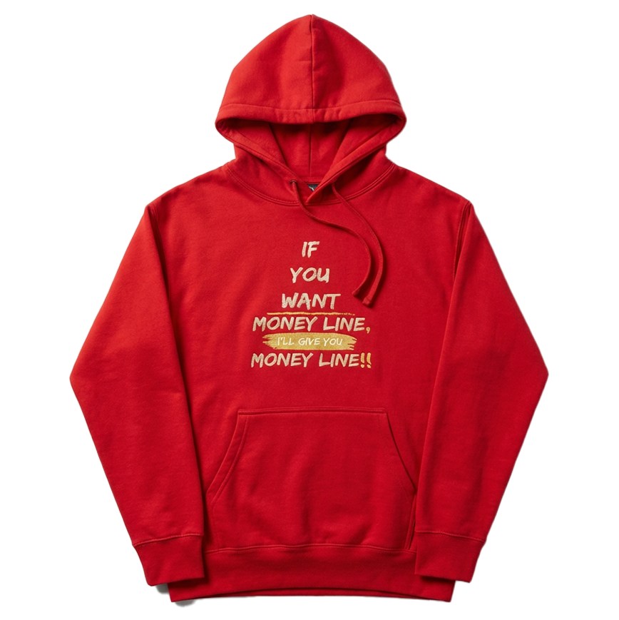 Money Line Hoodie Red