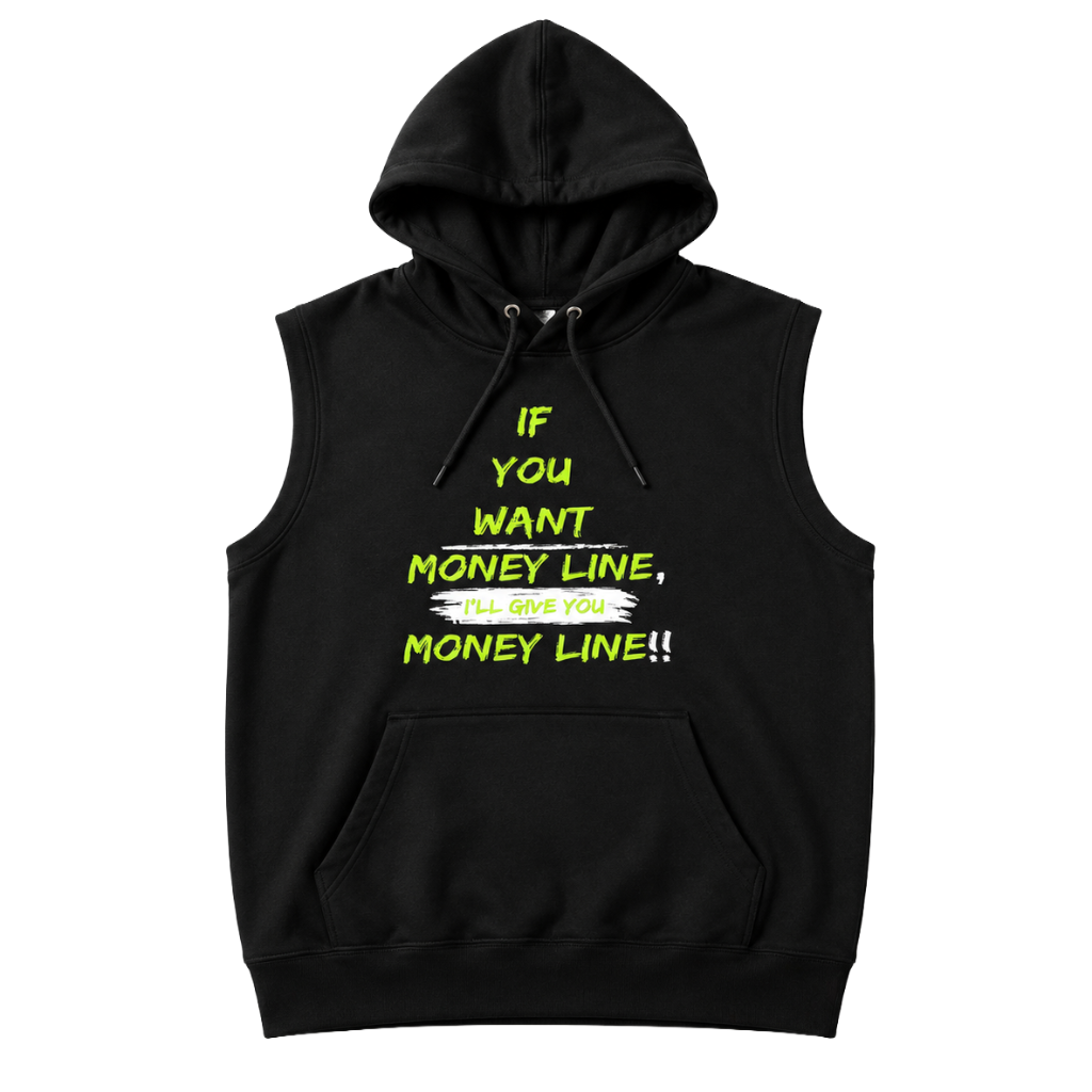 Money Line Sleeveless — Black/Volt