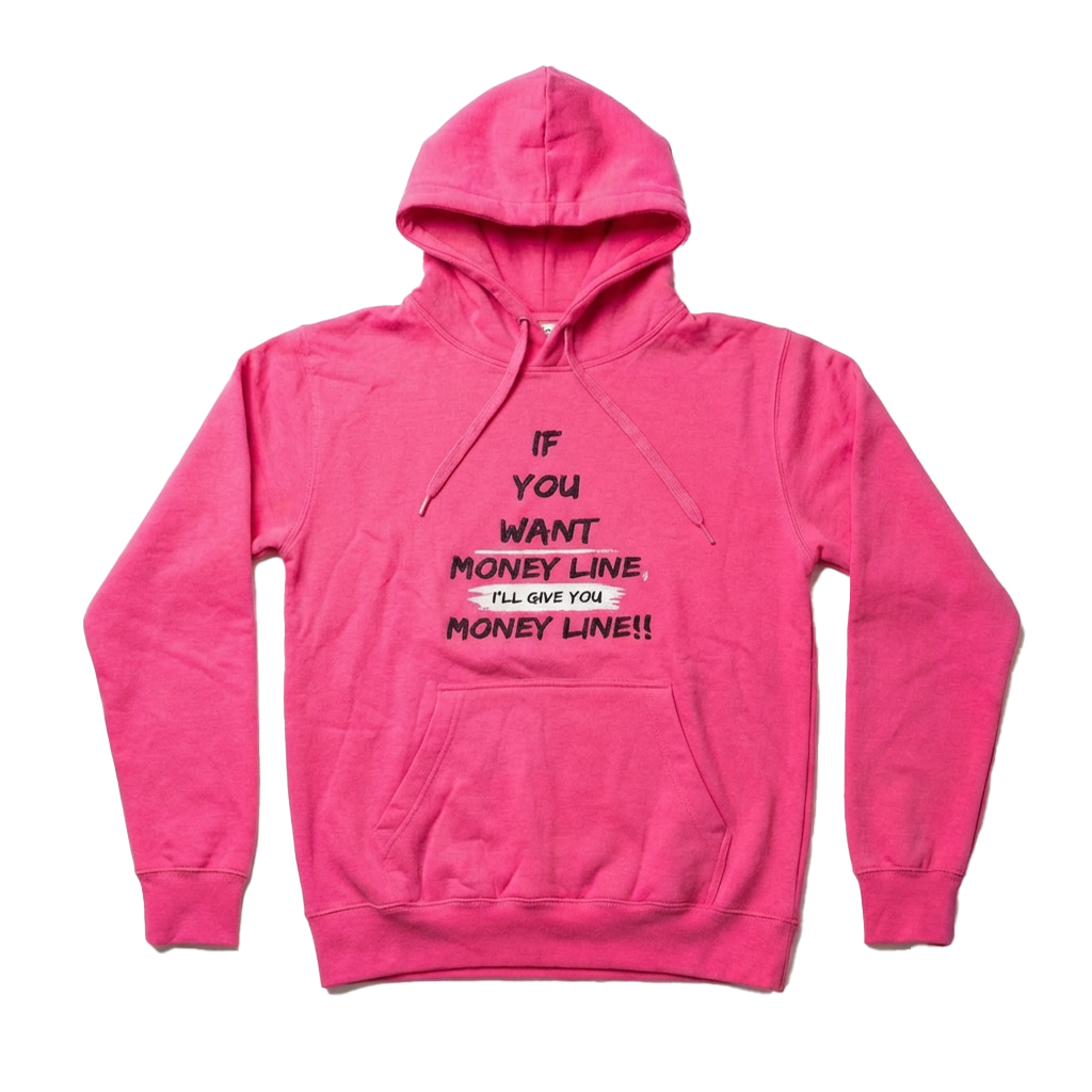 Money Line Hoodie Pink