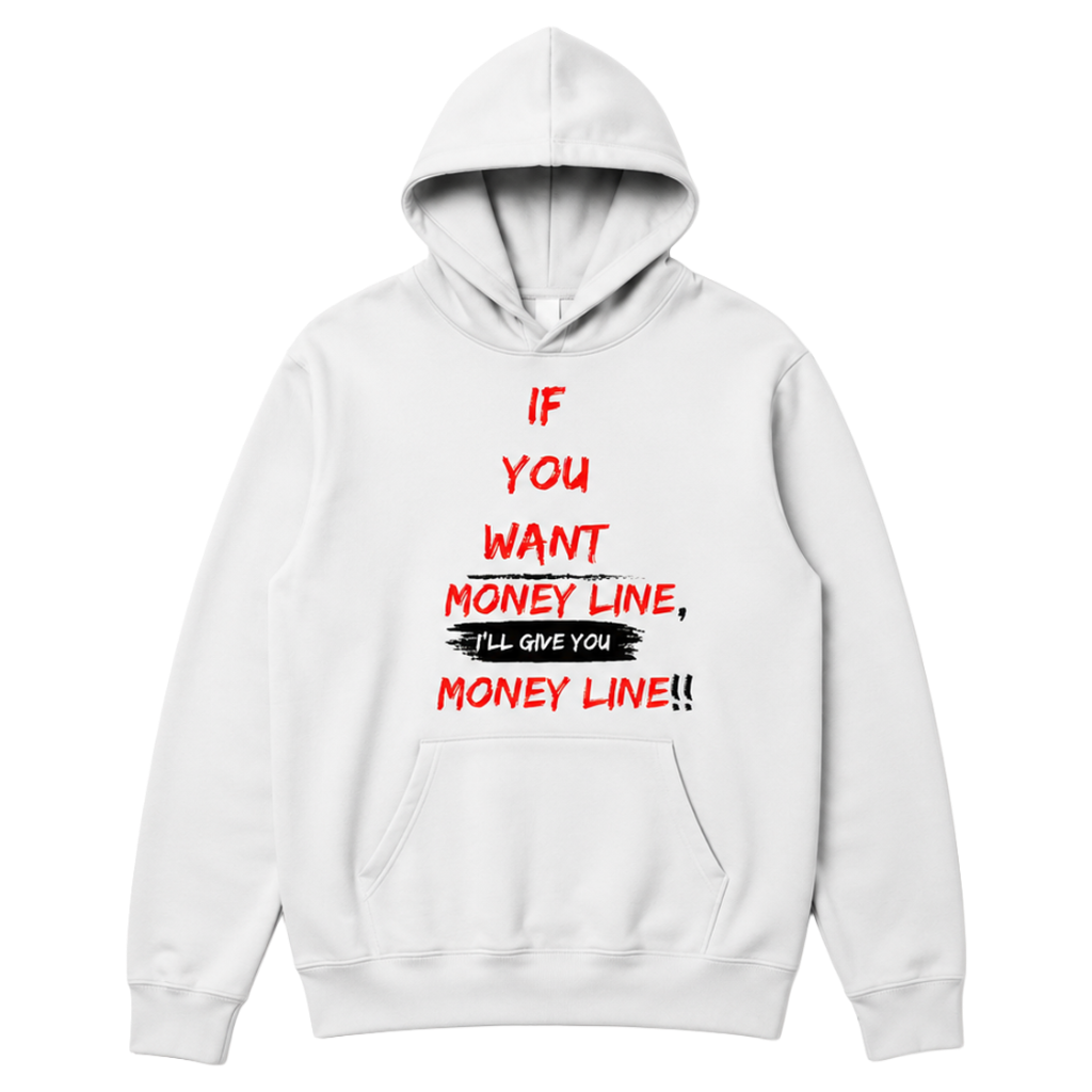 Money Line Hoodie — White