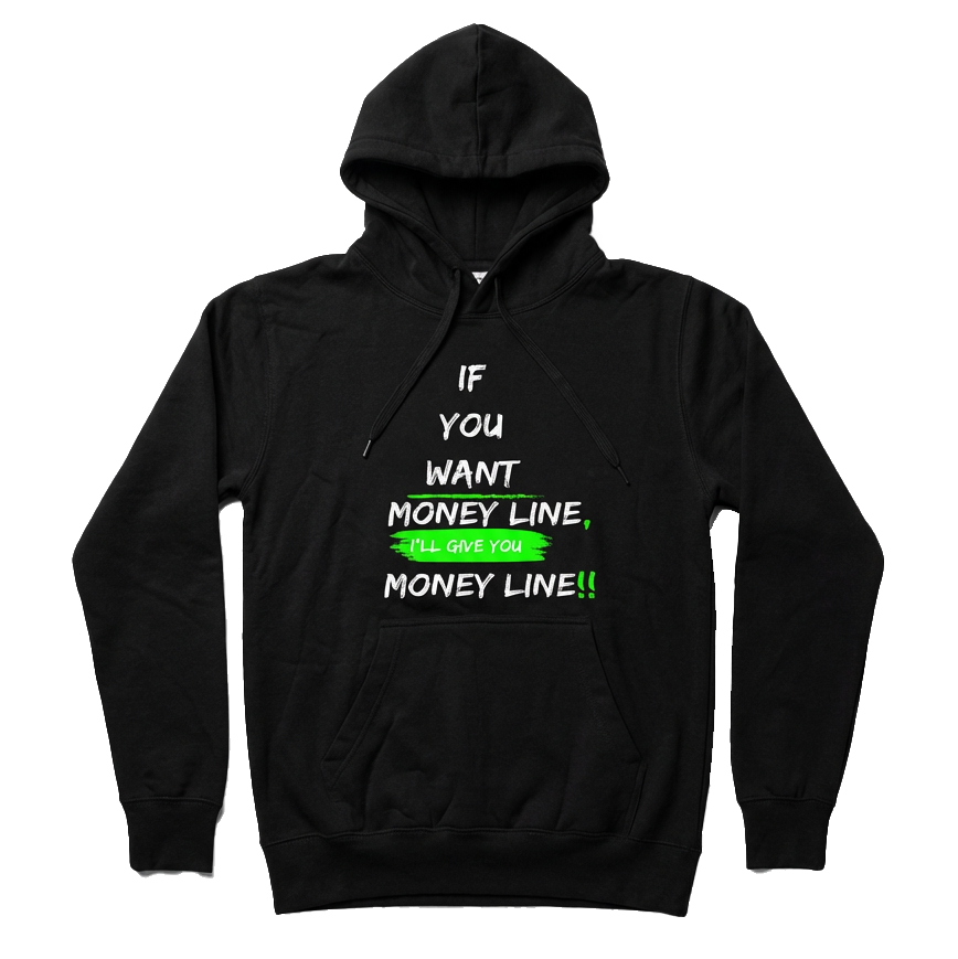 Money Line Hoodie Black