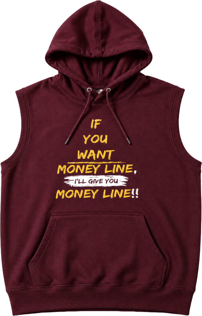 Money Line Sleeveless — Maroon