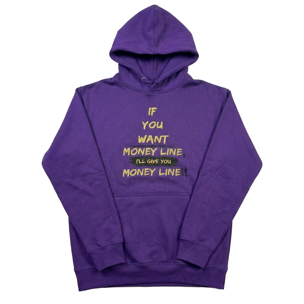 Money Line Hoodie Purple
