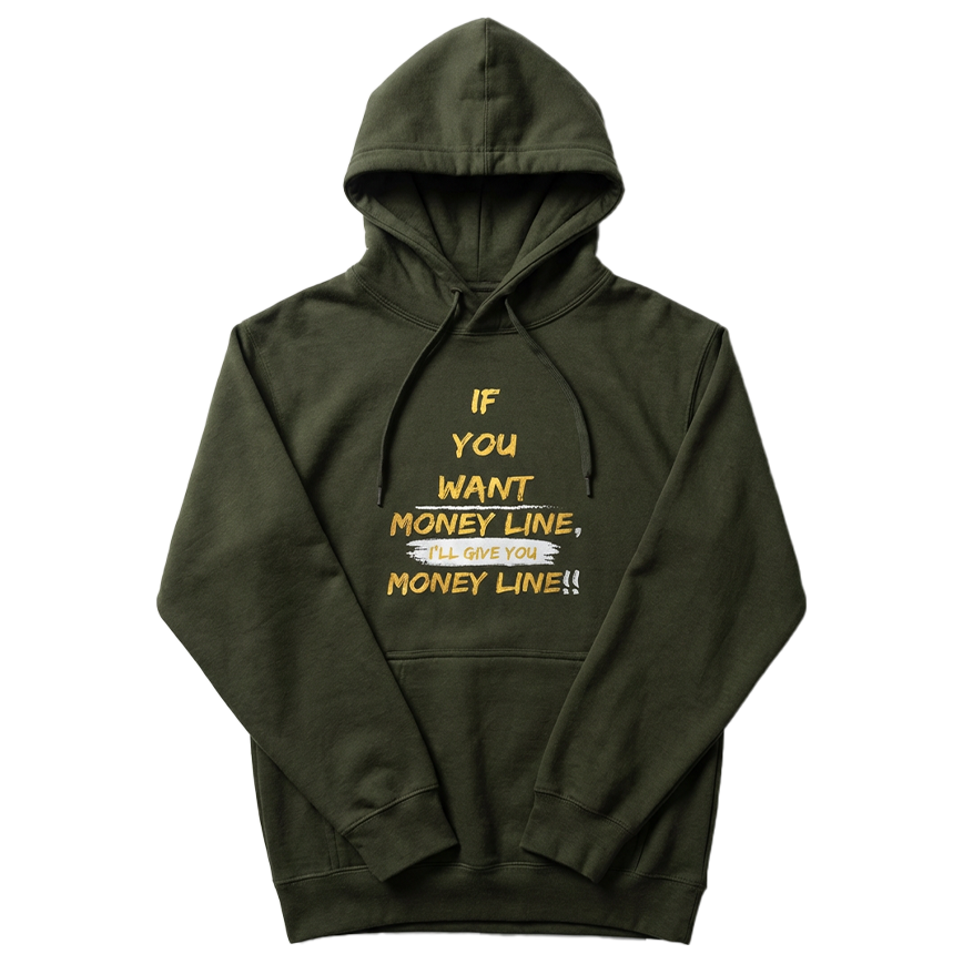 Money Line Hoodie Olive