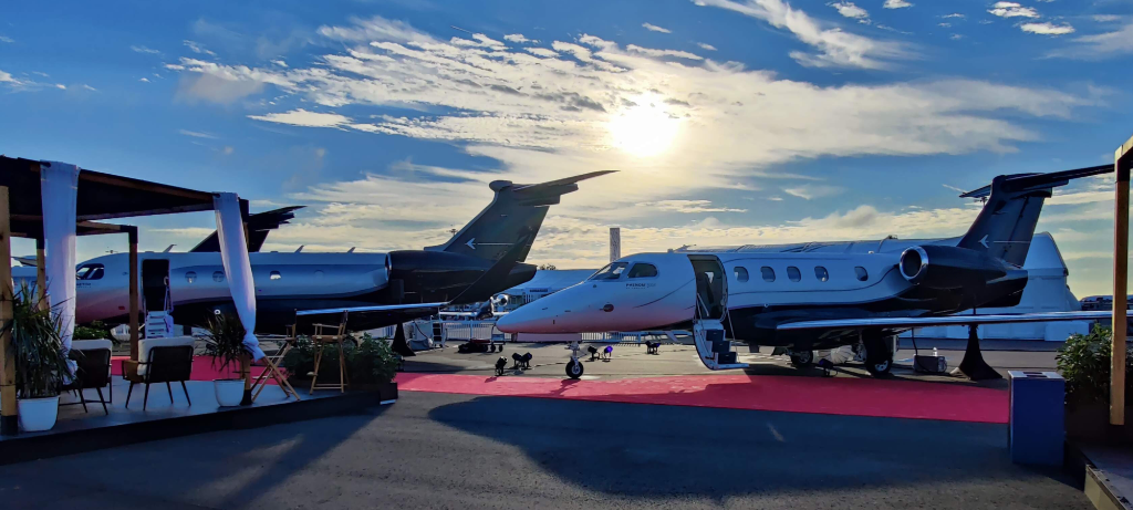 Aviation show floor
