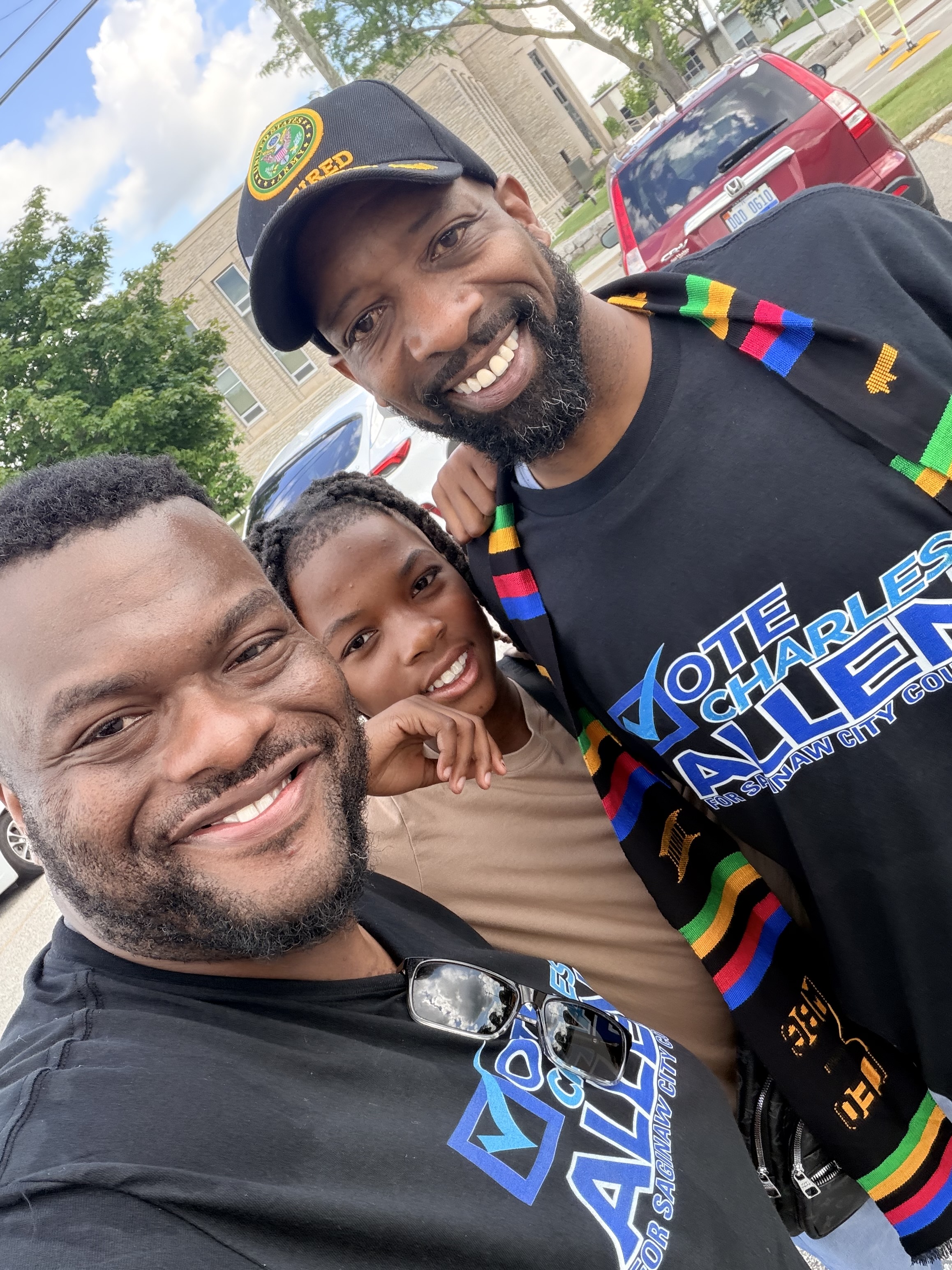 Charles connecting with Saginaw residents